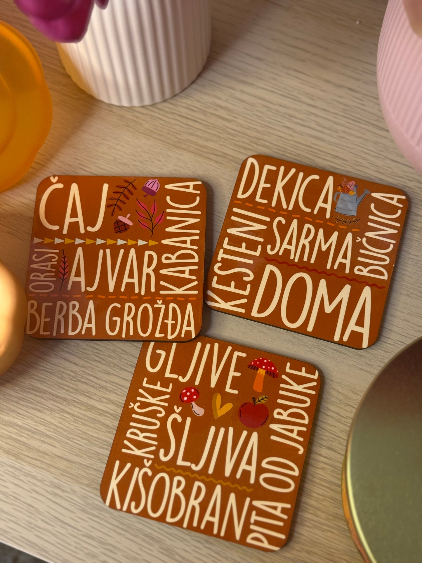 Set x6 podmetača - Čarolija jeseni