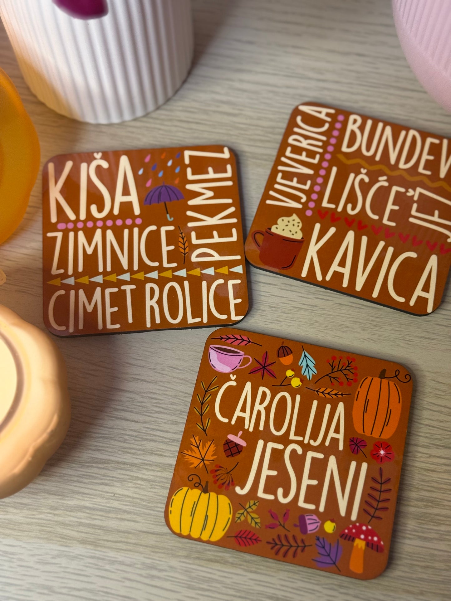 Set x6 podmetača - Čarolija jeseni