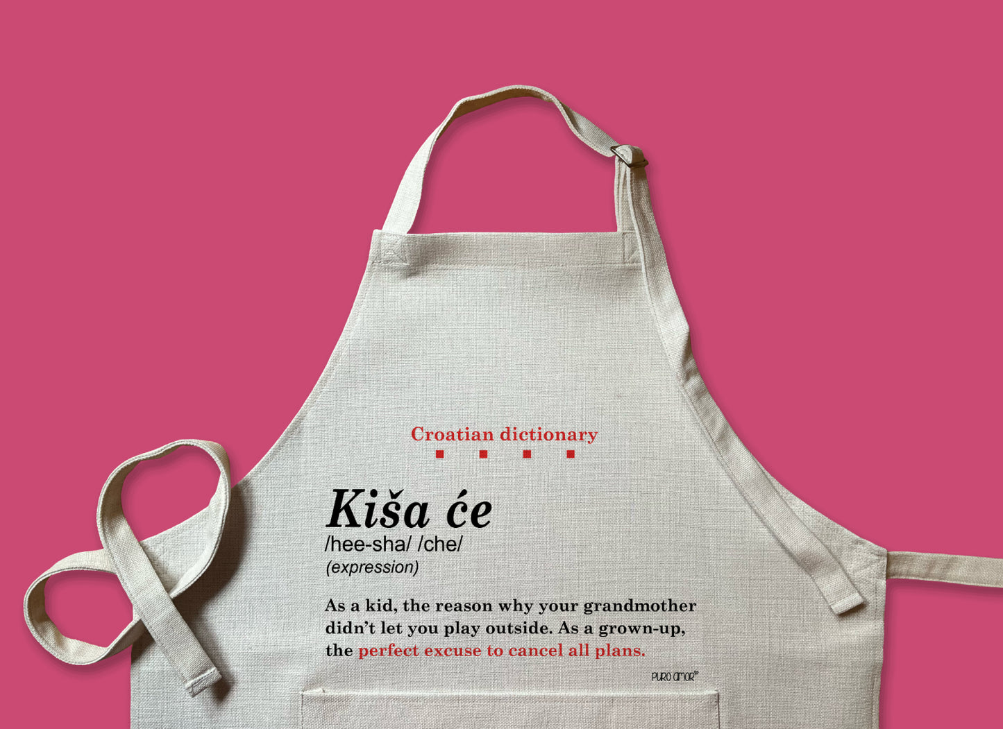 Pregača - Croatian dictionary - Kiša će