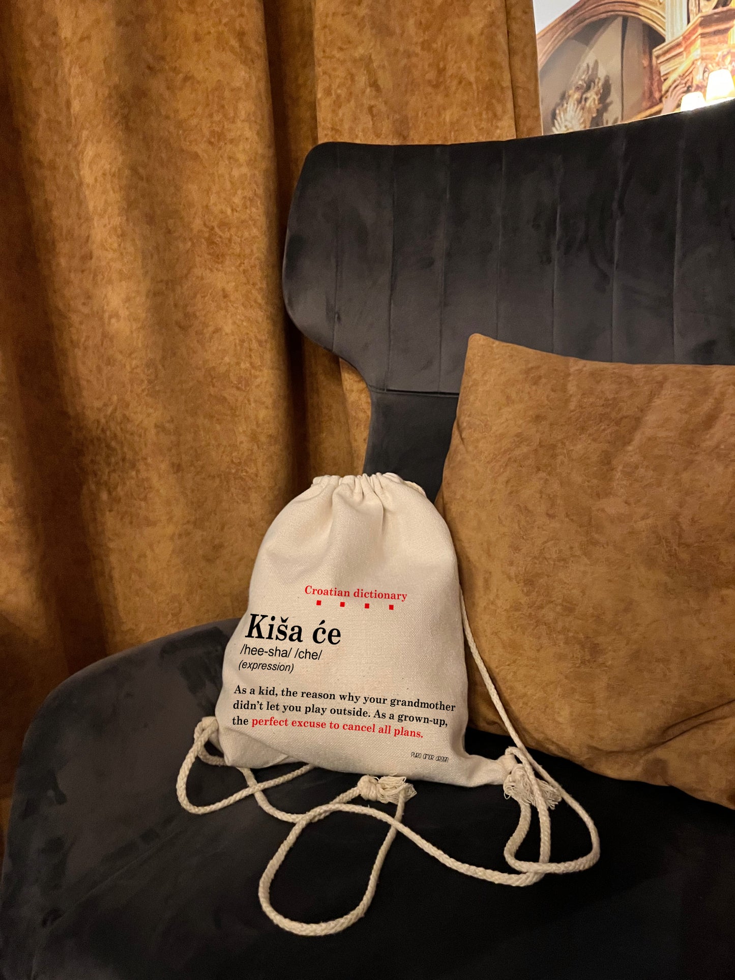 Ruksak - Croatian dictionary - Kiša će