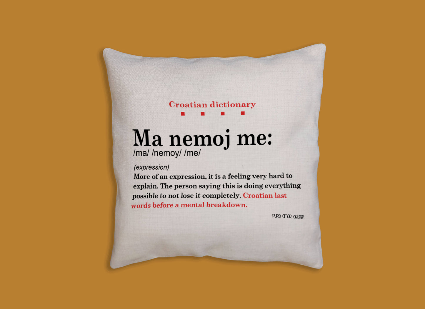 Jastučnica - Croatian dictionary - Ma nemoj me