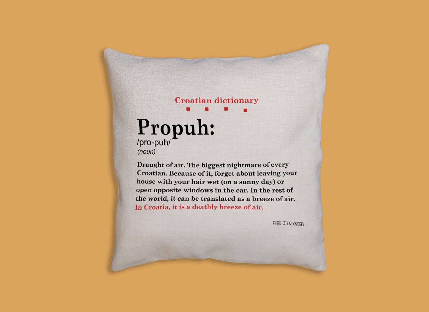 Jastučnica - Croatian dictionary - Propuh