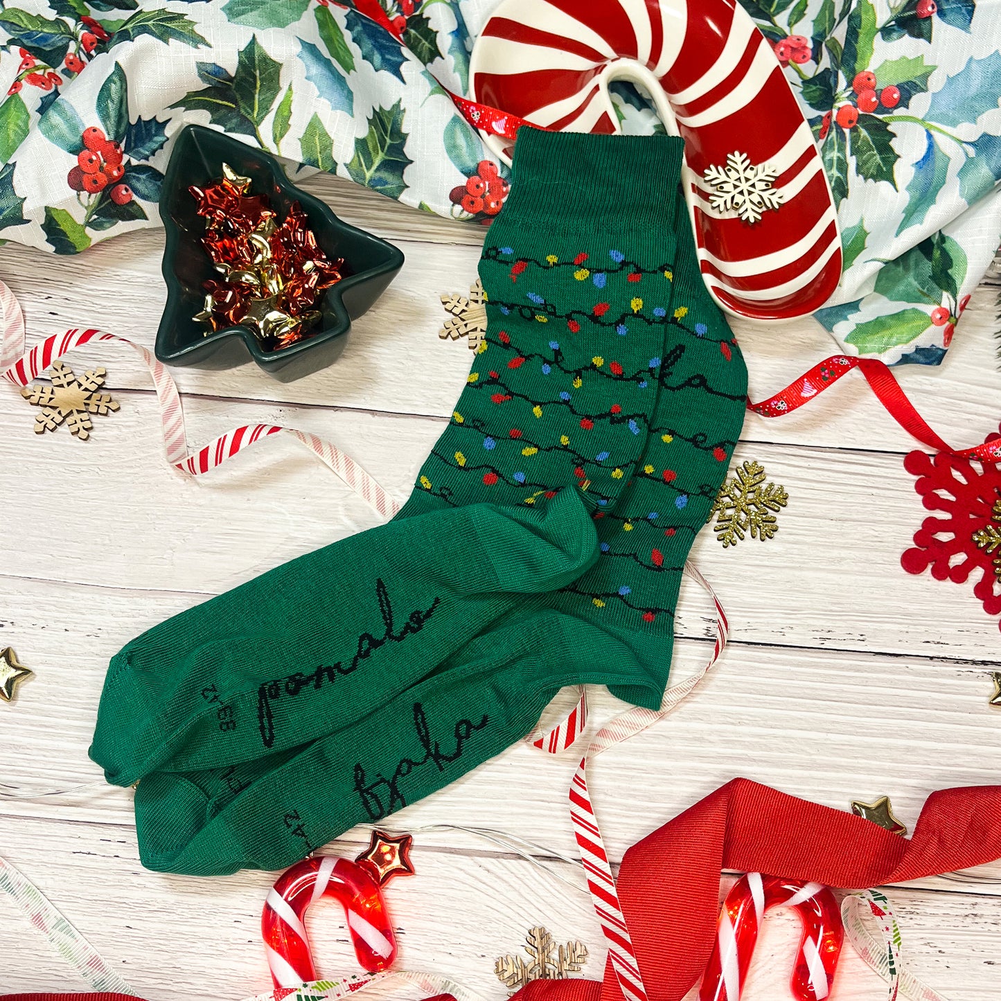 Božićne čarape - pomalo/fjaka