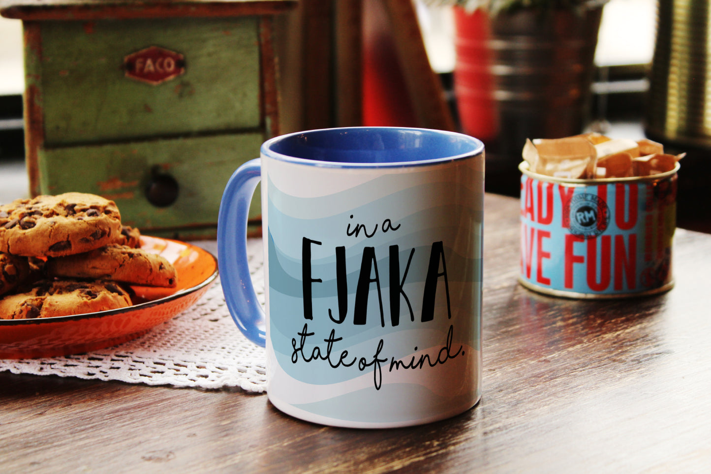 Šalica - In a fjaka state of mind (blue)