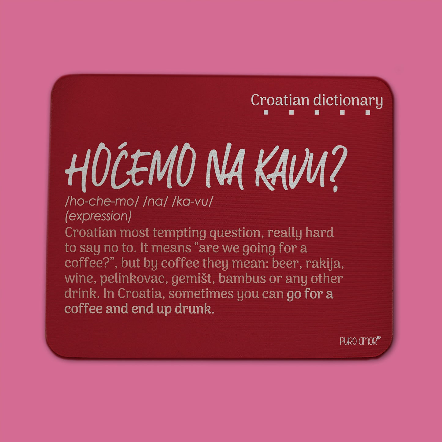 Podloga za miš - Croatian dictionary - Hoćemo na kavu