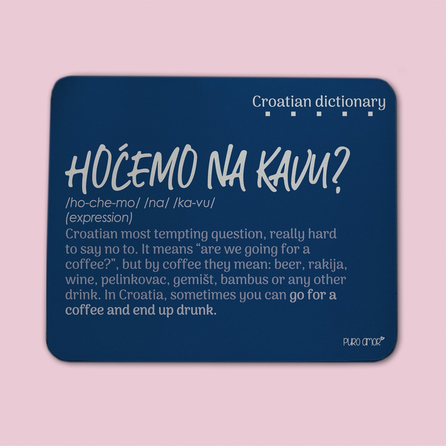 Podloga za miš - Croatian dictionary - Hoćemo na kavu