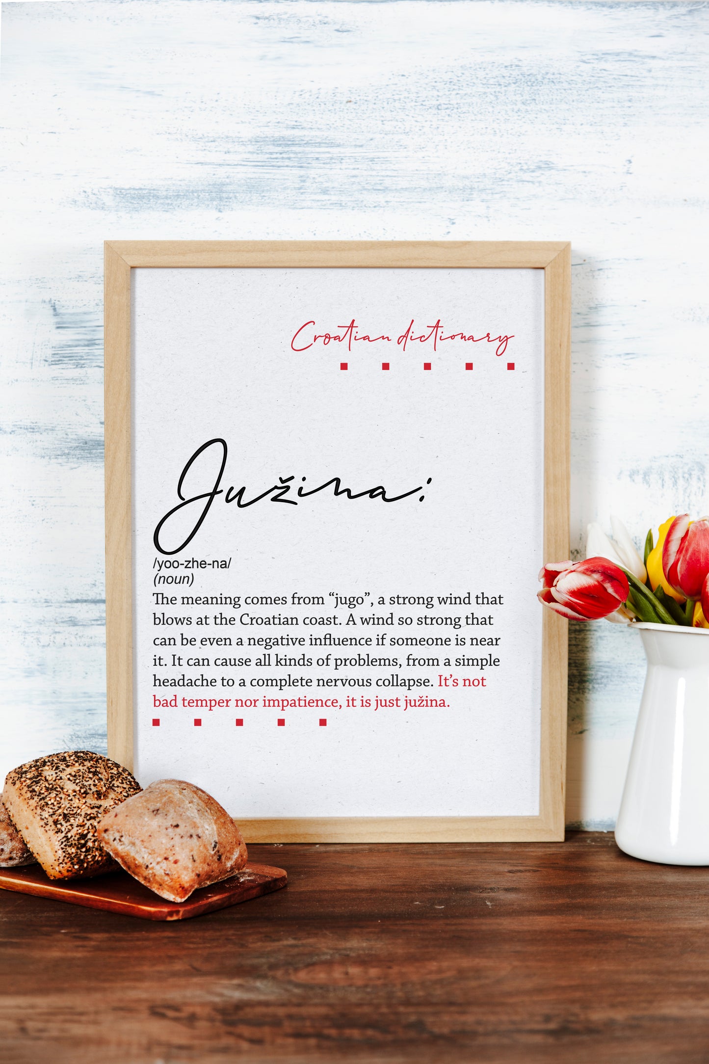 Poster - Croatian dictionary - Južina