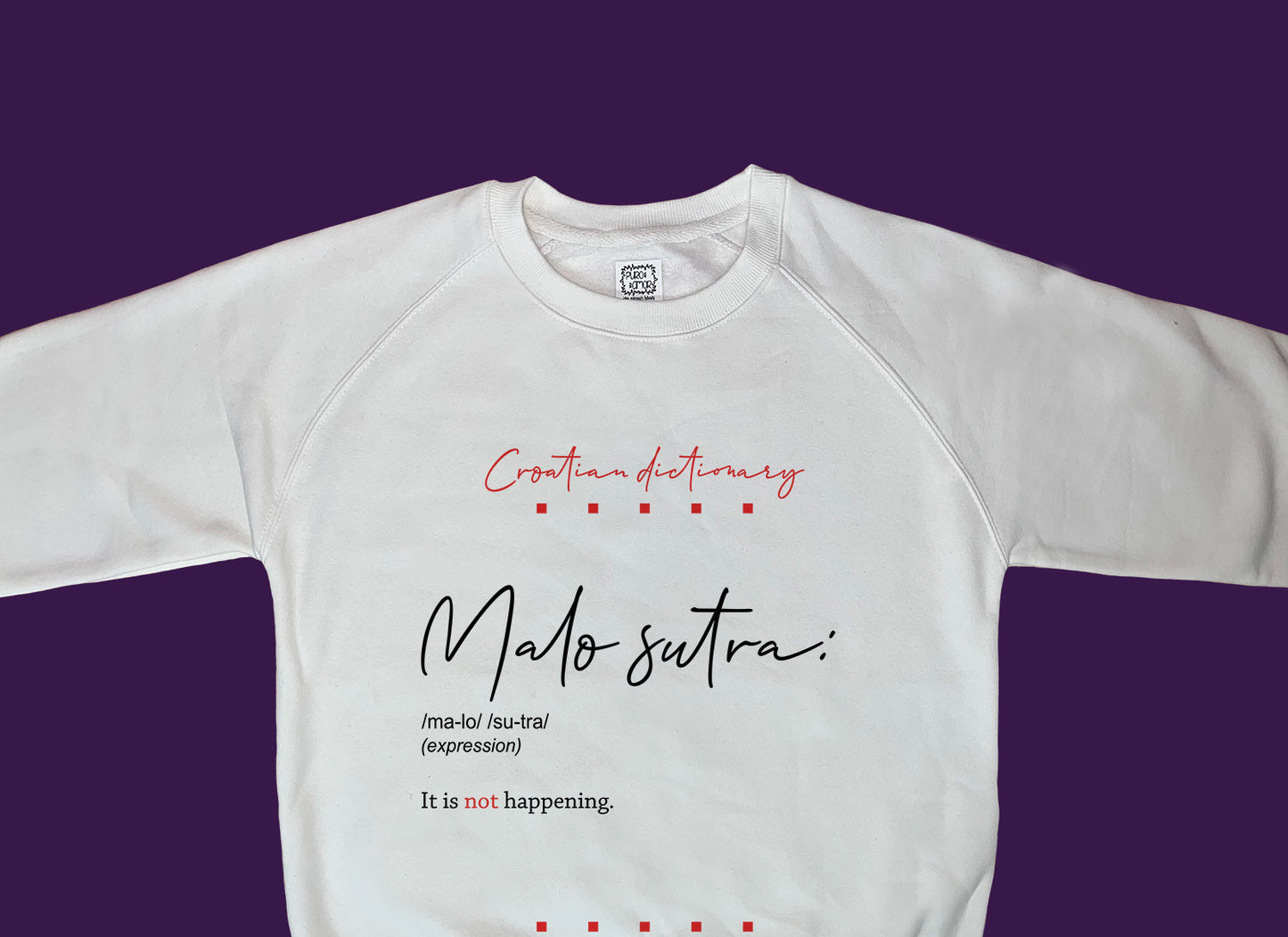 Sweatshirt - Croatian dictionary - Malo sutra