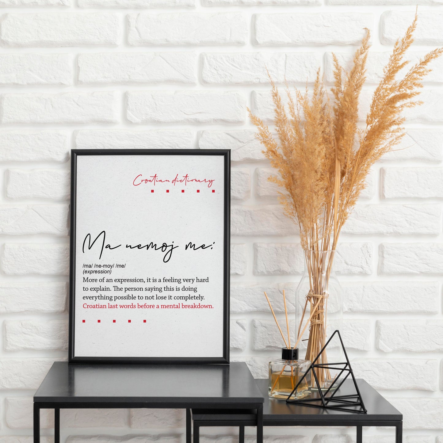 Poster - Croatian dictionary - Ma nemoj me