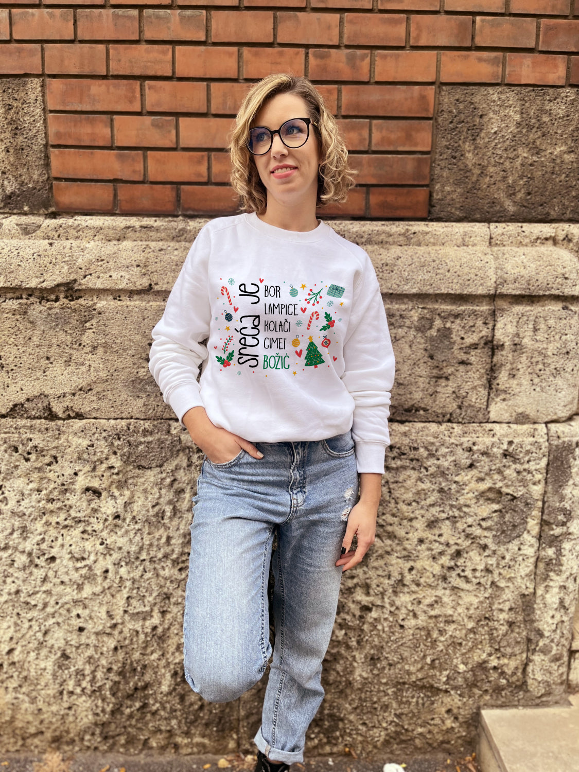 Sweatshirt - Sreća je Božić