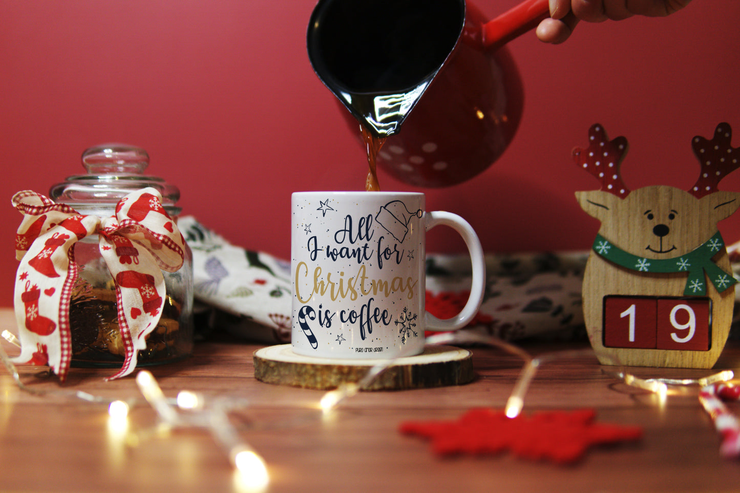 Šalica - All I want for Christmas is coffee