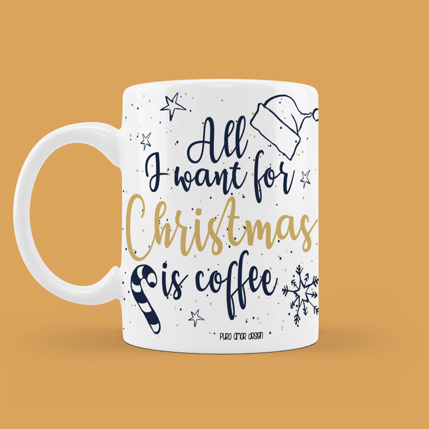 Šalica - All I want for Christmas is coffee