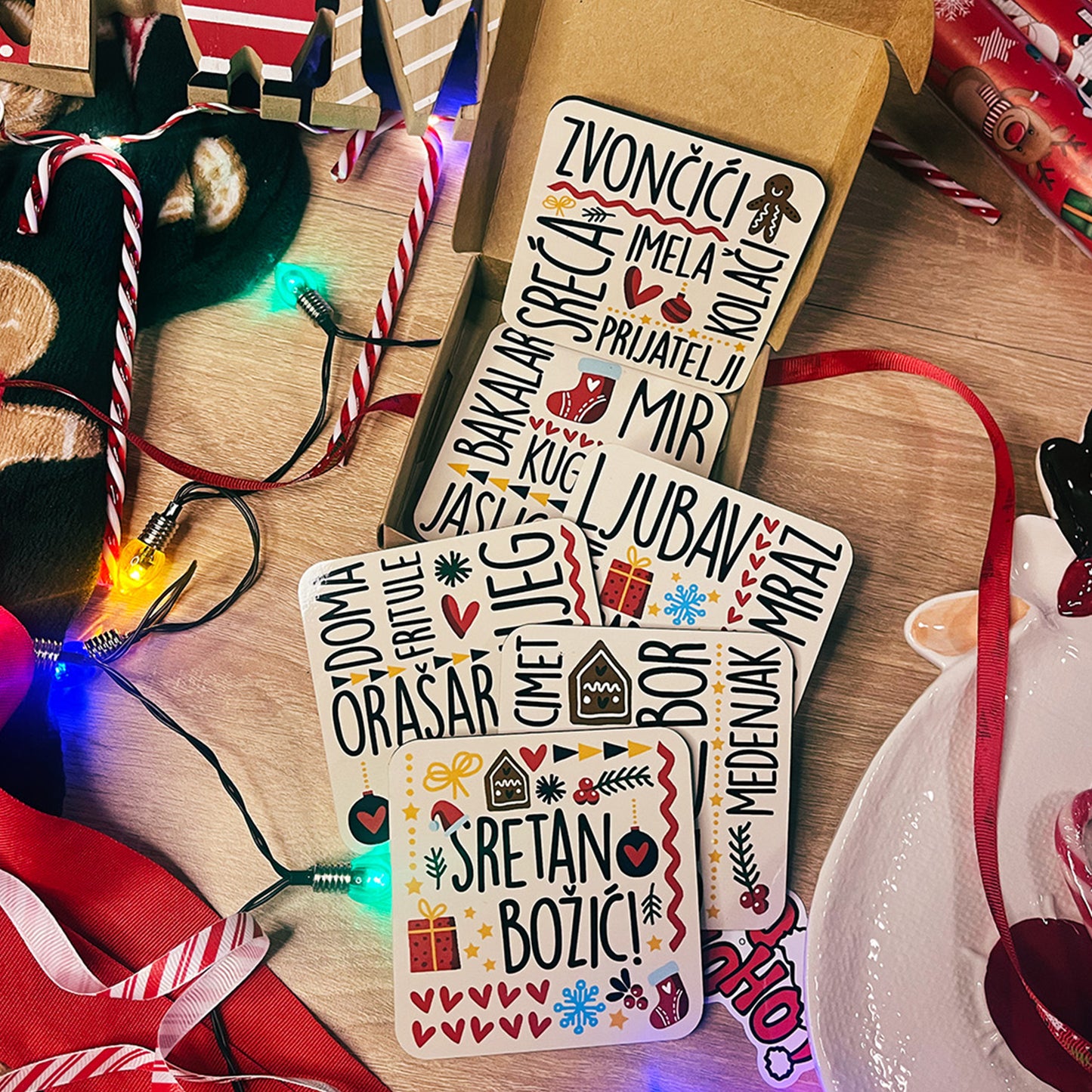 Podmetači - Sretan Božić! - bež