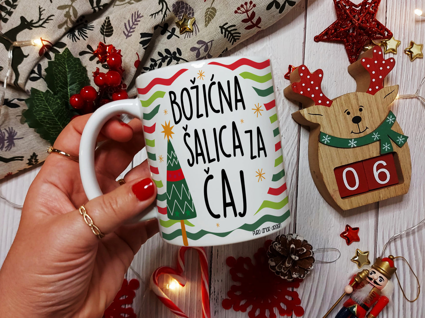 Šalica - Božićna šalica za čaj