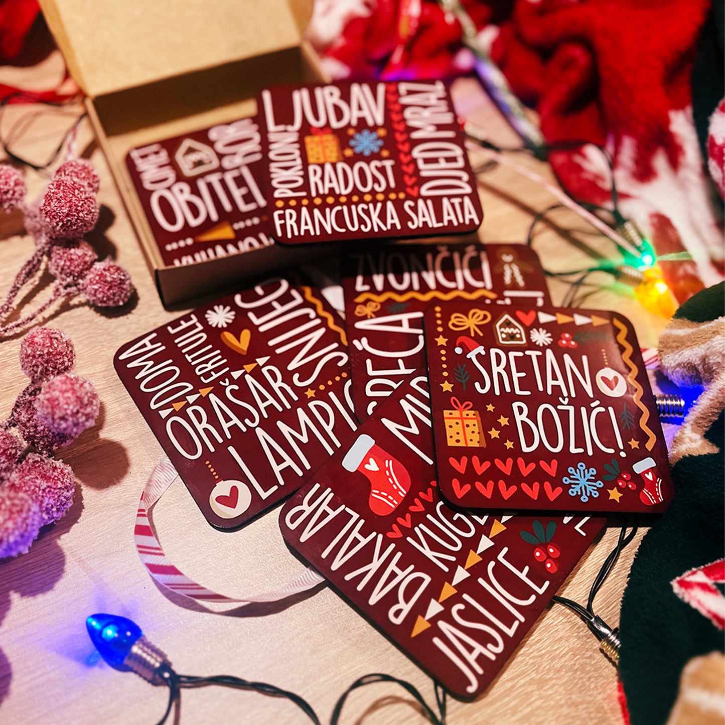 Podmetači - Sretan Božić! - crveni