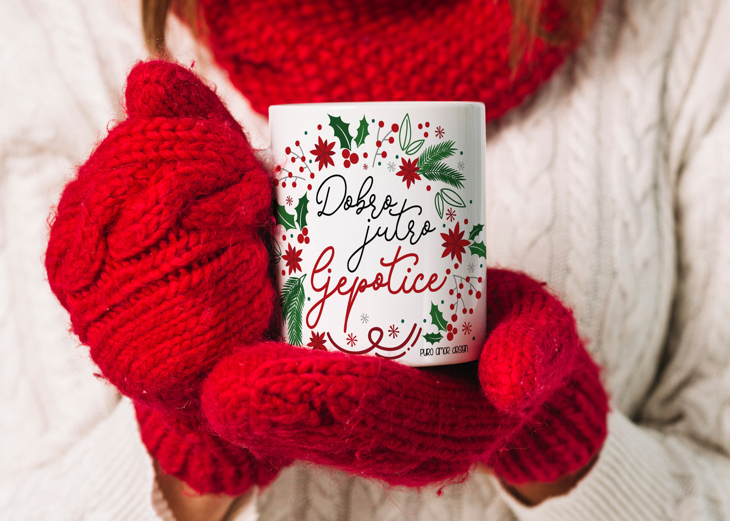 Šalica - Dobro jutro ljepotice (božićna)