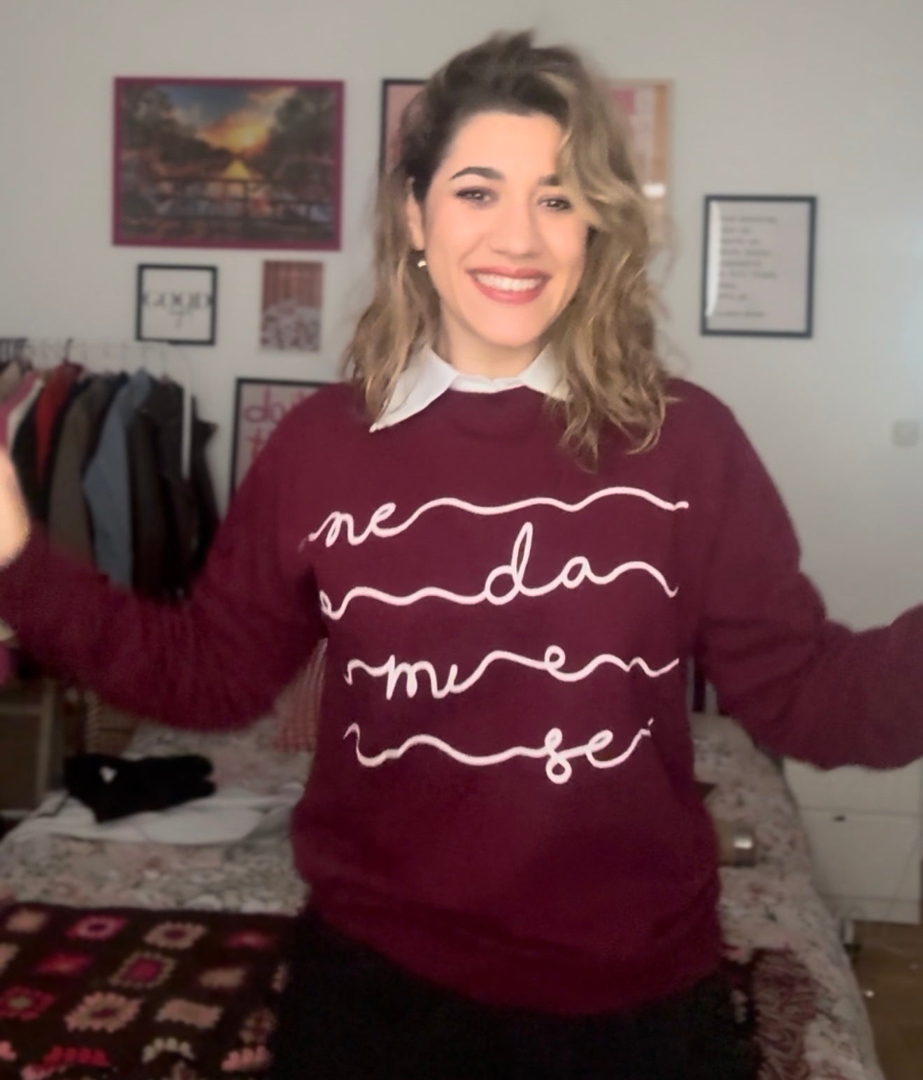 Sweatshirt - Ne da mi se (burgundy)