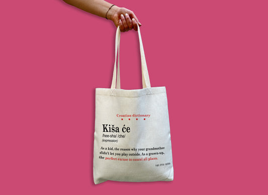 Torba - Croatian dictionary - Kiša će