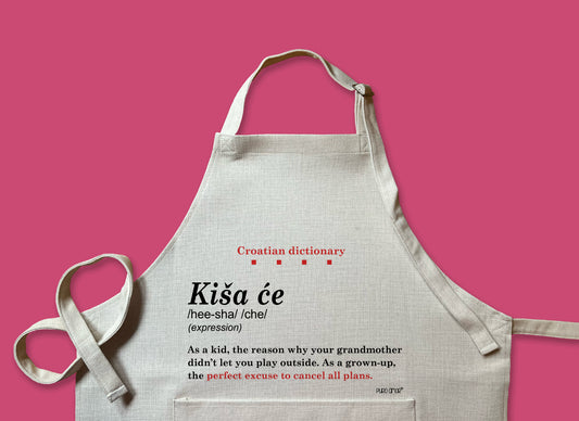 Pregača - Croatian dictionary - Kiša će