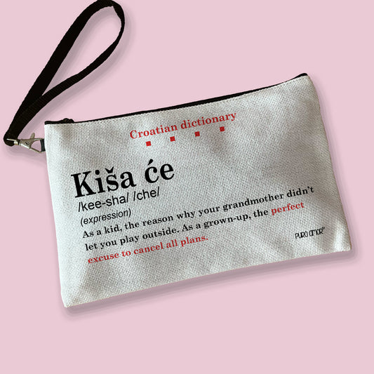Torbica - Croatian dictionary - Kiša će