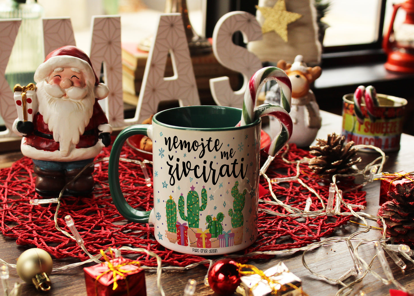 Šalica - Nemojte me živcirati (božićna)