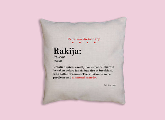 Jastučnica - Croatian dictionary - Rakija