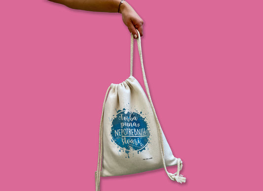 Ruksak - Torba puna nepotrebnih stvari (plava)