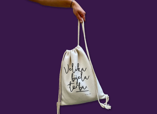 Ruksak - Velika bijela torba
