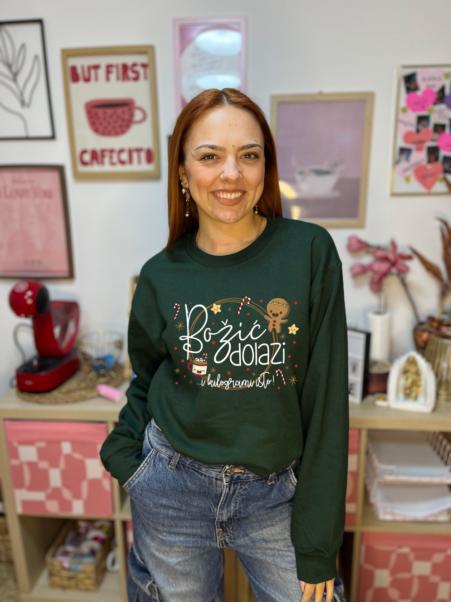 Sweatshirt - Božić dolazi...i kilogrami isto