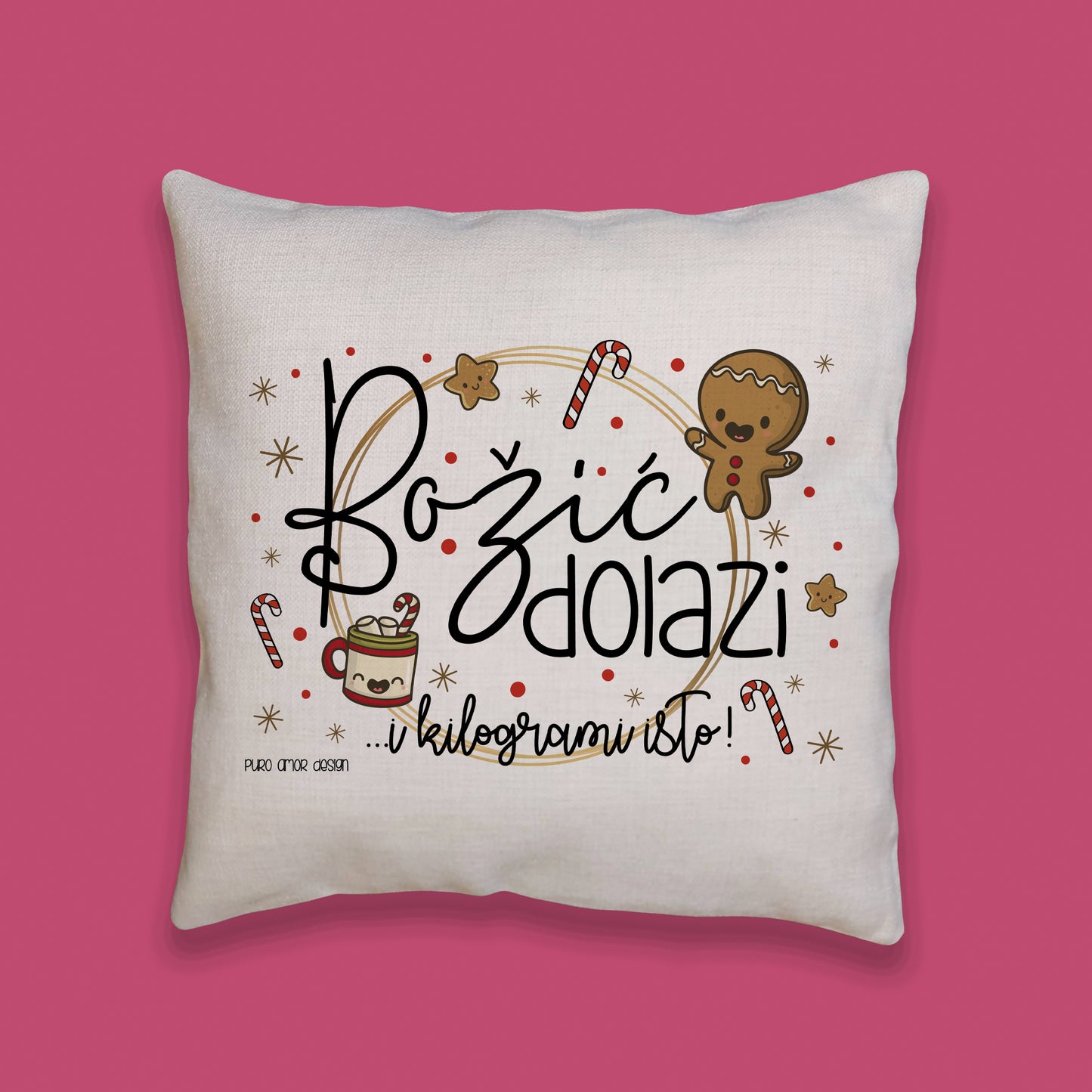 Jastučnica - Božić dolazi...i kilogrami isto