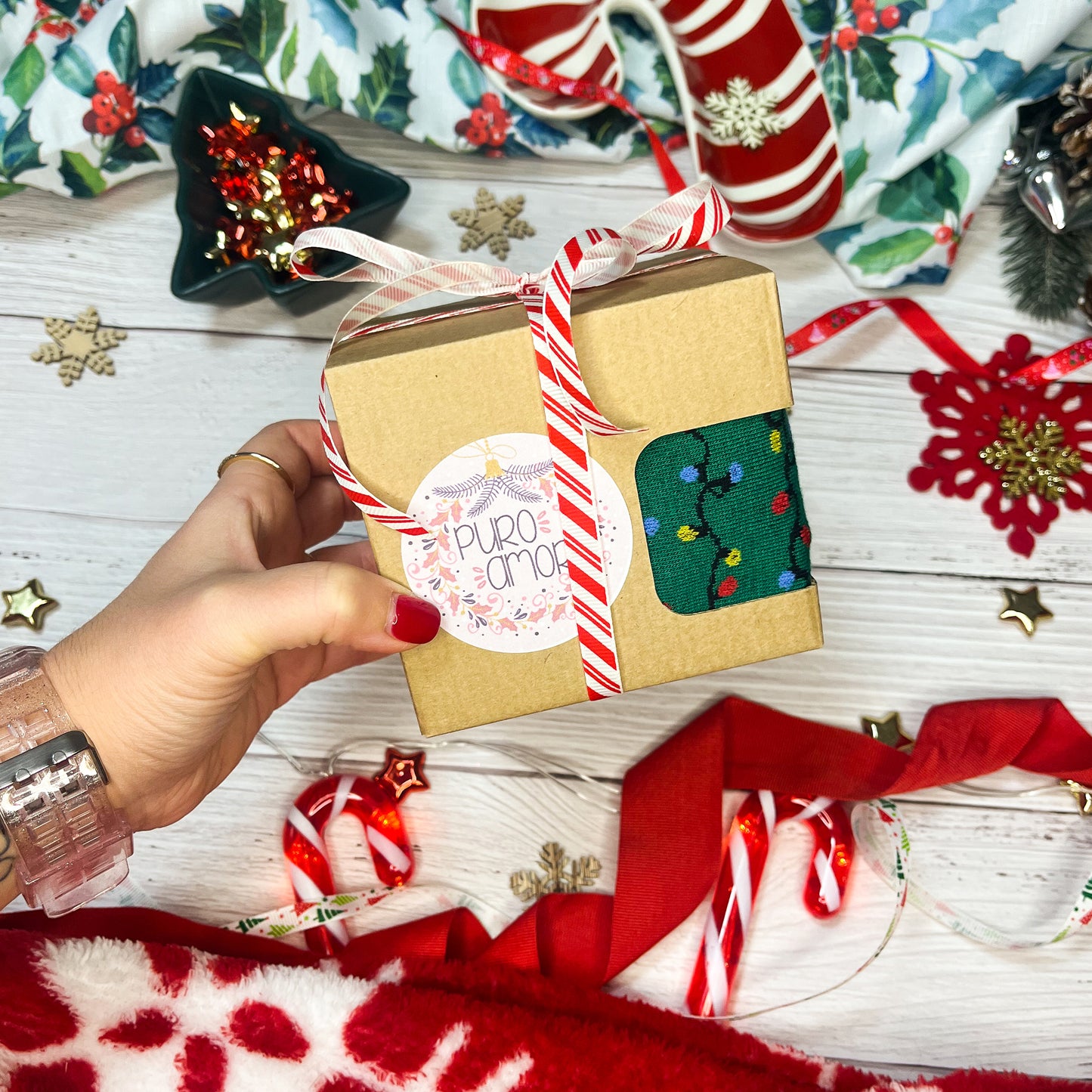 Božićne čarape - Poklon set x3