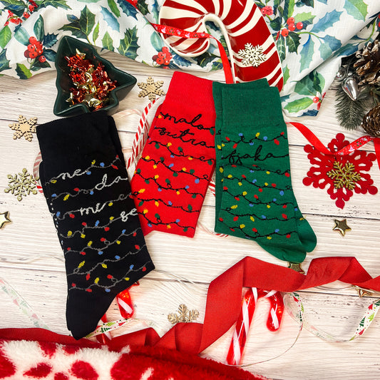 Božićne čarape - Poklon set x3