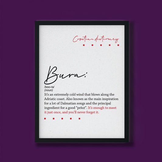 Poster - Croatian dictionary - Bura