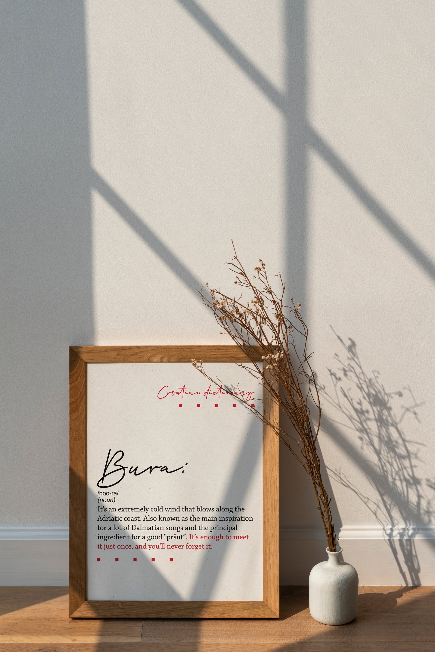 Poster - Croatian dictionary - Bura