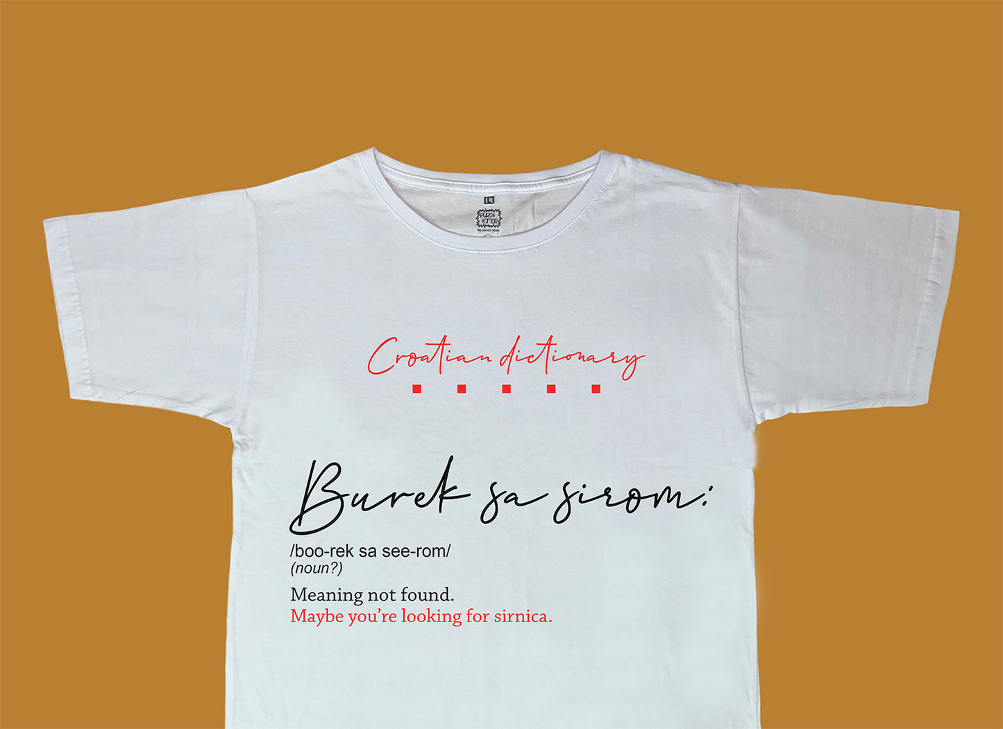 Muška majica - Croatian dictionary - Burek sa sirom