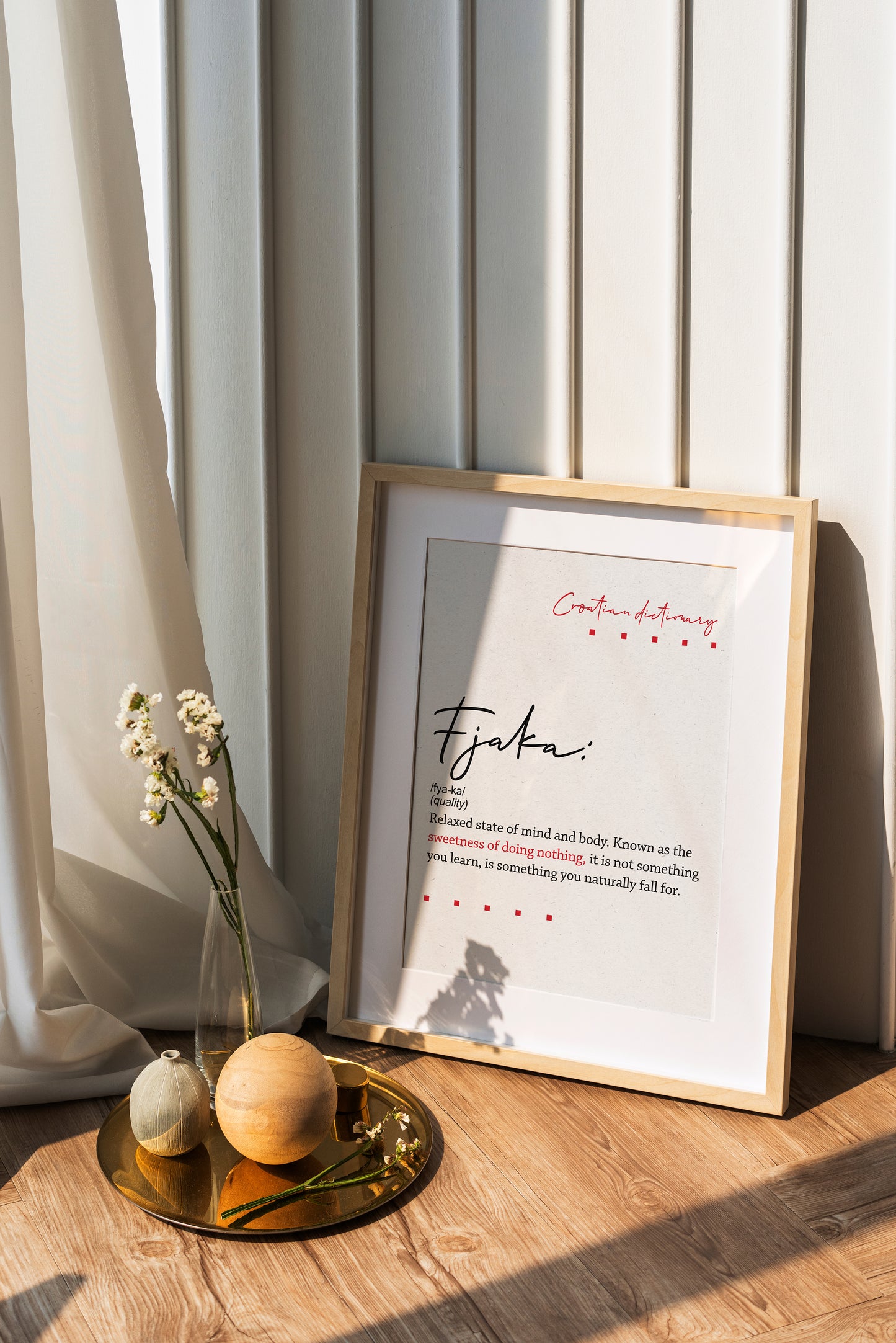 Poster - Croatian dictionary - Fjaka