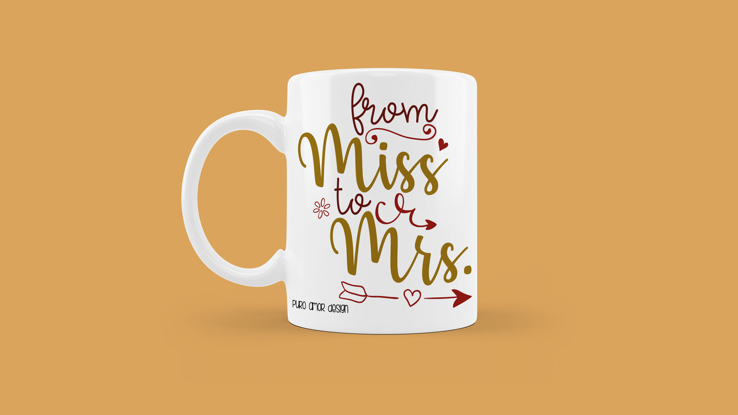 Šalica - From Miss to Mrs.