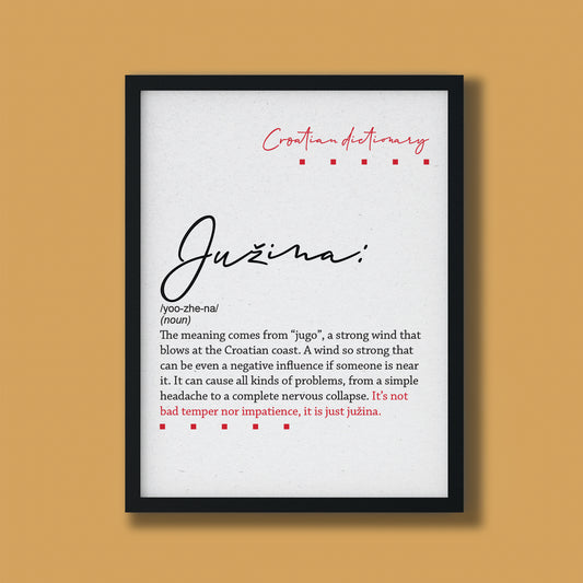 Poster - Croatian dictionary - Južina