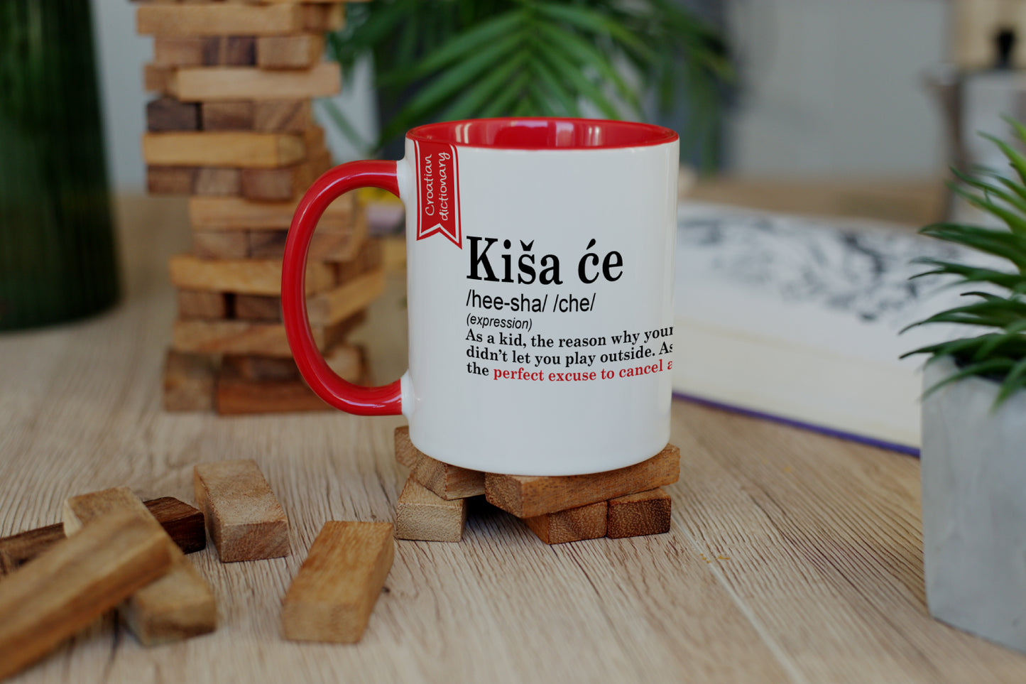 Šalica - Croatian Dictionary - Kiša će