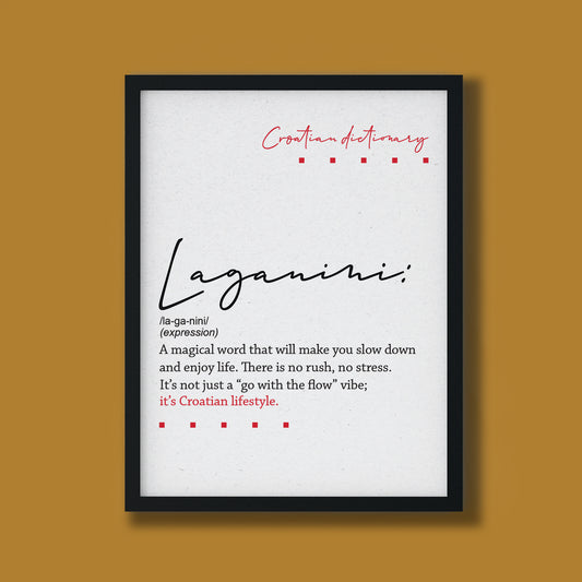 Poster - Croatian dictionary - Laganini