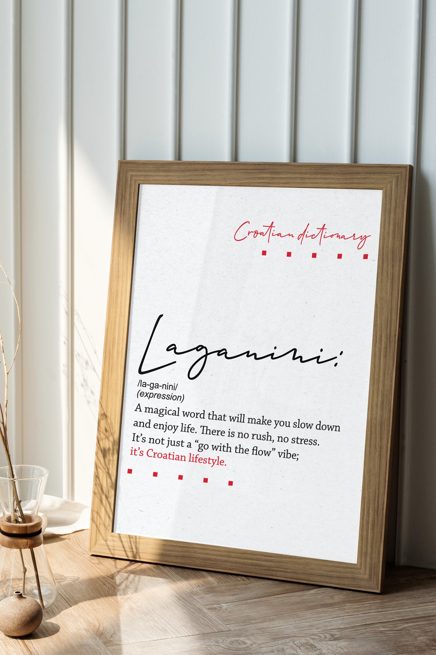 Poster - Croatian dictionary - Laganini