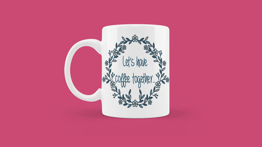 Set šalica - Let's have coffee together (blue)