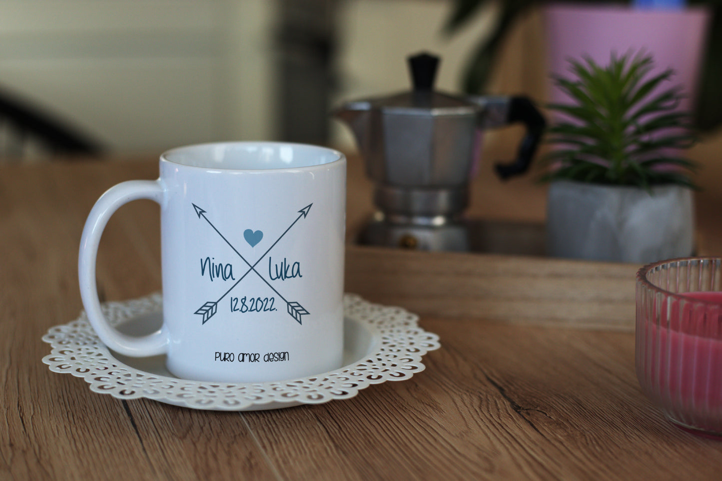 Set šalica - Let's have coffee together (blue)