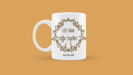 Set šalica - Let's have coffee together (gold)