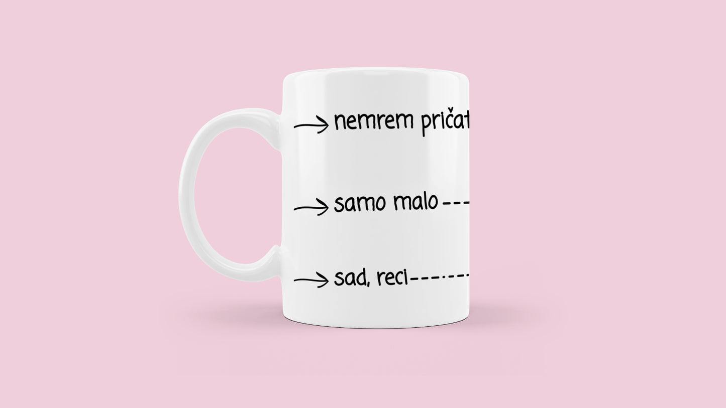 Šalica - Nemrem pričati