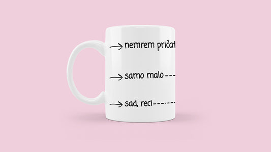 Šalica - Nemrem pričati