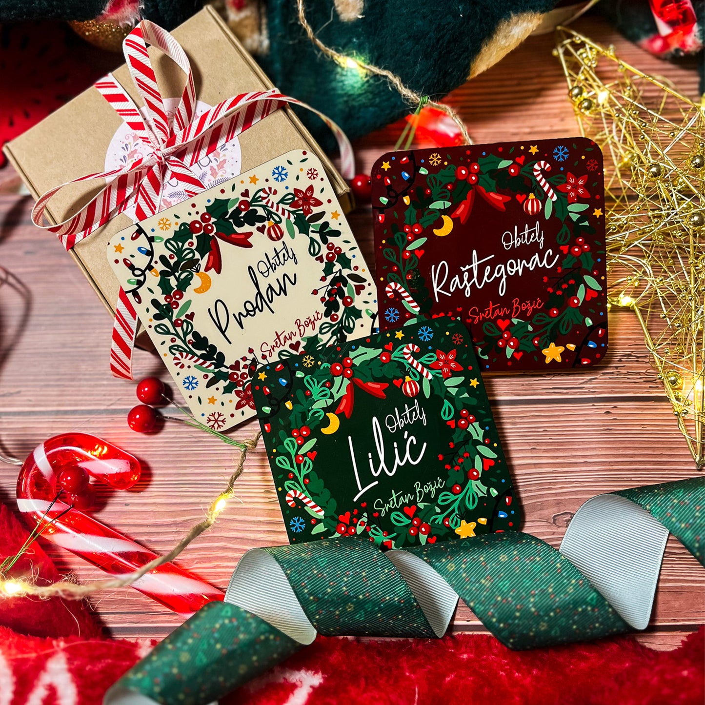 Podmetači - Obiteljski set - crveni