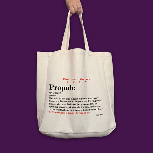 Maxi torba - Croatian dictionary - Propuh