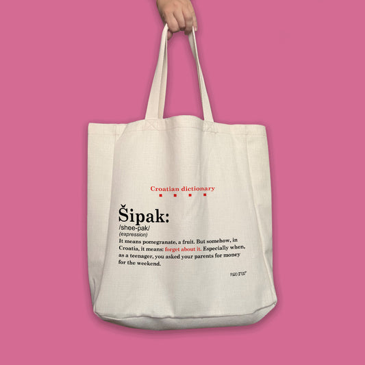 Maxi torba - Croatian dictionary - Šipak
