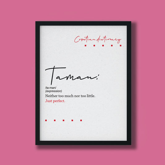 Poster - Croatian dictionary - Taman